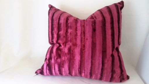 Fuschia 20" feather filled cushion